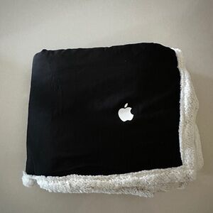 Apple branded throw blanket